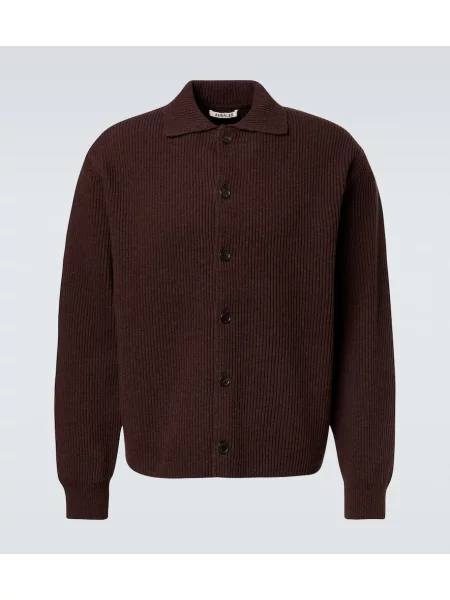 Volnene jopica Auralee rjava