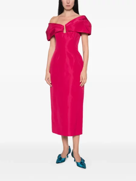 Rochie midi Carolina Herrera roz