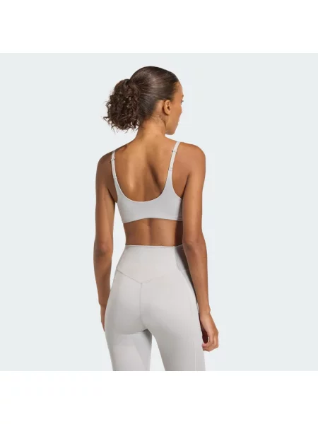 Podprsenka Optime Essentials Workout Shine Light Support šedá