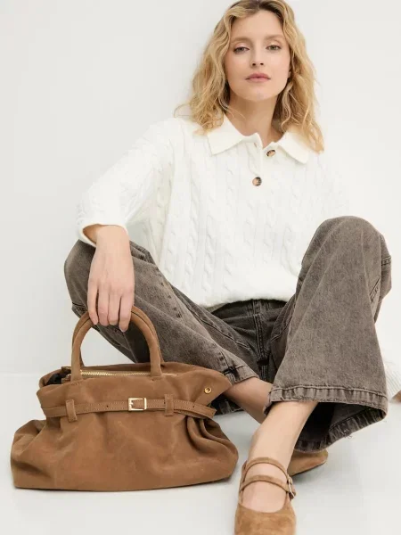 Пуловер с кашмир Answear.LAB бежово