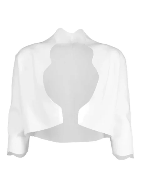 Dzianinowa marynarka Lela Rose biała