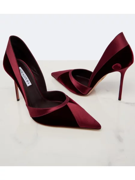 Pantofi cu toc Aquazzura din satin