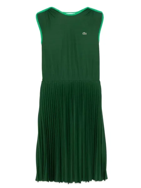 Plisuota kostiumas suknelė be rankovių Lacoste be rankovių žalia