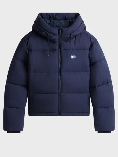 Джинсовая куртка Tommy Jeans с капюшоном синяя