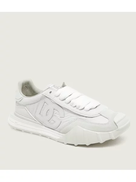 Dolce & Gabbana Sneakers DG Athletic | piele întoarsă alb