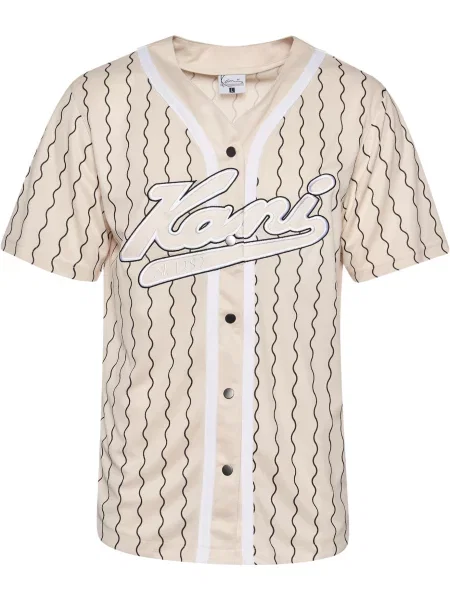 Karl Kani Tricou bej / negru alb