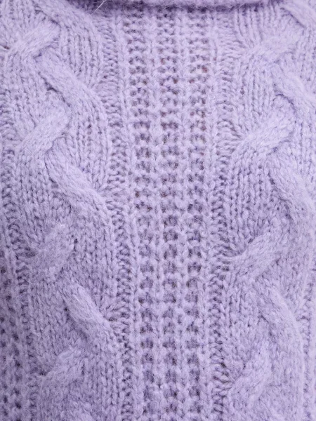 Светр з додаванням вовни альпаки Morgan гольф MPALMA фіолетовий