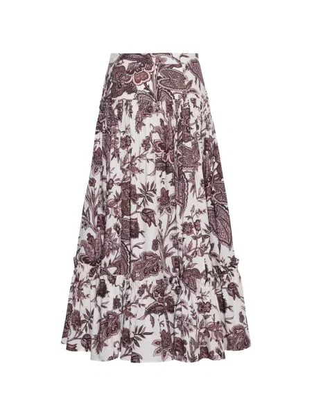 Fusta maxi Cara Cara cu model floral cu imagine