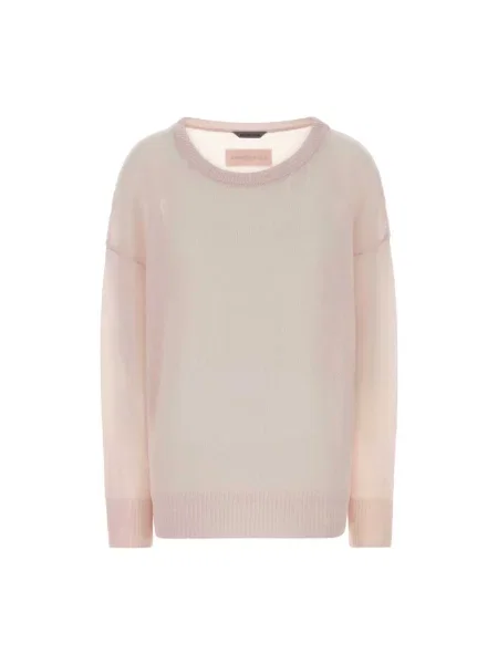 Lniany sweter Balenciaga różowy