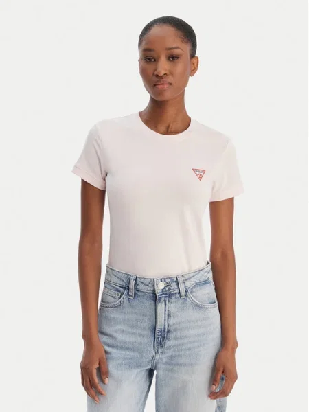 Тениска Guess розово