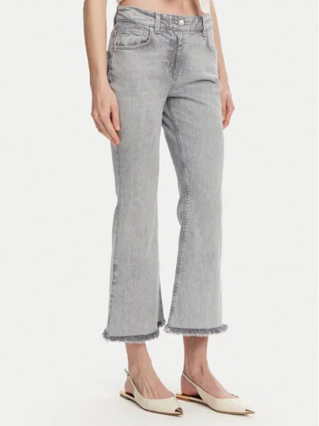 Marella Blugi Fcrop Flare Fit gri