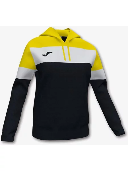Bluza z kapturem Joma Crew IV czarna żółta M biała
