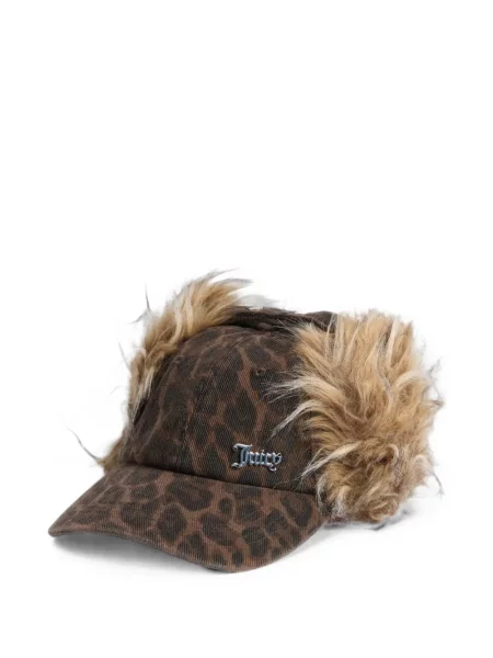 Șapcă Juicy Couture cu imagine cu model leopard maro