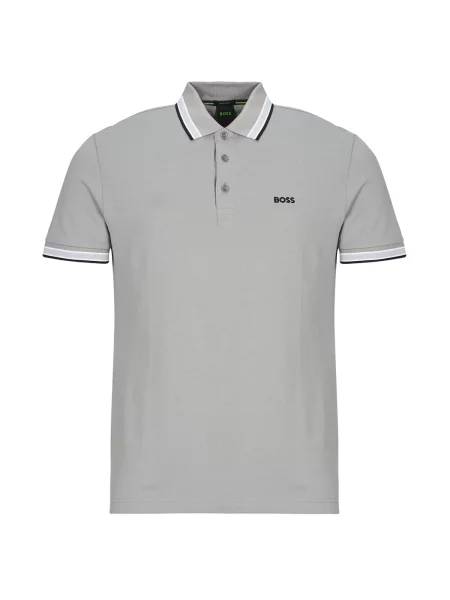 Polo majica Boss s kratkimi rokavi siva
