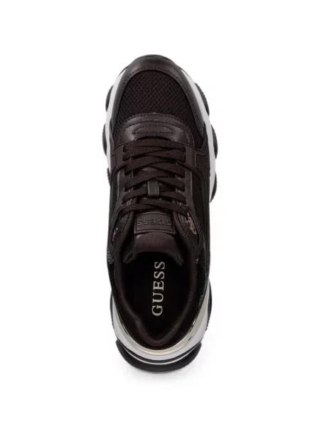 Sneakerși Guess cu imagine maro