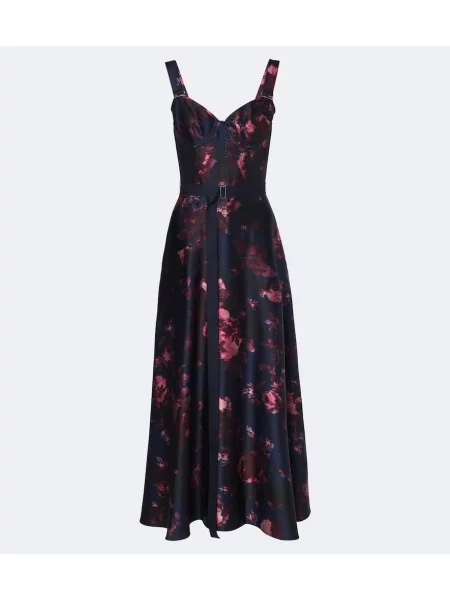 Cu centură rochie Erdem cu model floral