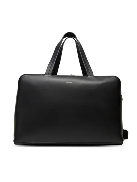 Táska Calvin Klein Ck Premium Leather Weekender fekete
