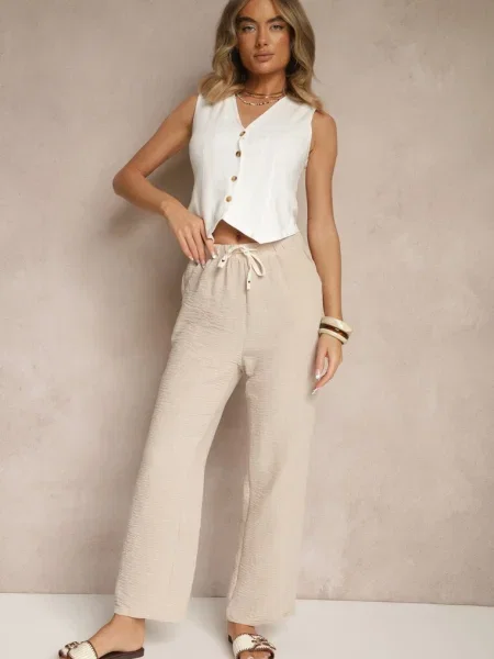 Pantaloni Mirarena bej