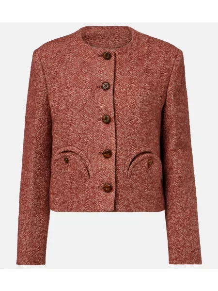 Geacă Blazé Milano din tweed roșu
