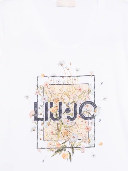Tricou Liu Jo cu model floral cu imagine alb