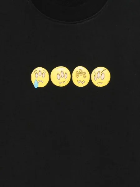 Bluza Barrow z nadrukiem z okrągłym dekoltem czarna