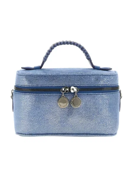 Torebka Stella Mccartney zamszowa niebieska