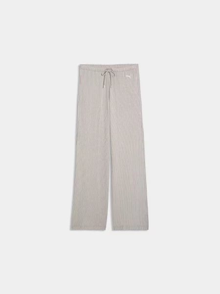 Спортивні штани PUMA Ess Ribbed Pants комбінований верх бежевий