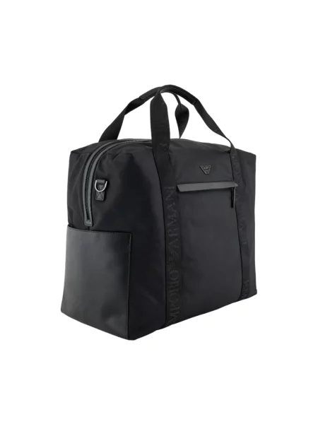 Torba Emporio Armani z logo czarna