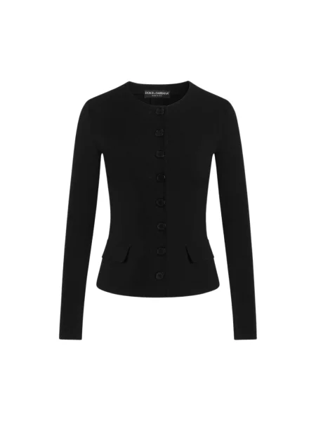 Marynarka Dolce And Gabbana wełniana elegancka czarna
