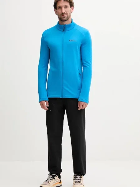 Спортивна кофта Jack Wolfskin Kolbenberg однотонна сірий