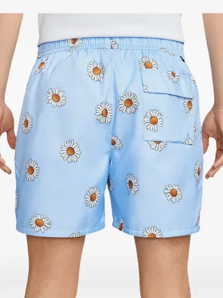 Majica s grafičkim motivom Nike od flisa s printom s kapuljačom plava