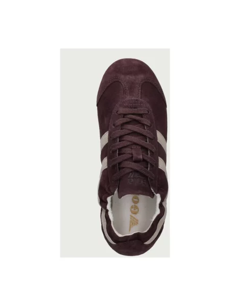 Sneakersy Gola skórzane czerwone