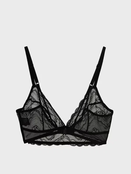 Без подкладки бюстгальтер Calvin Klein черный