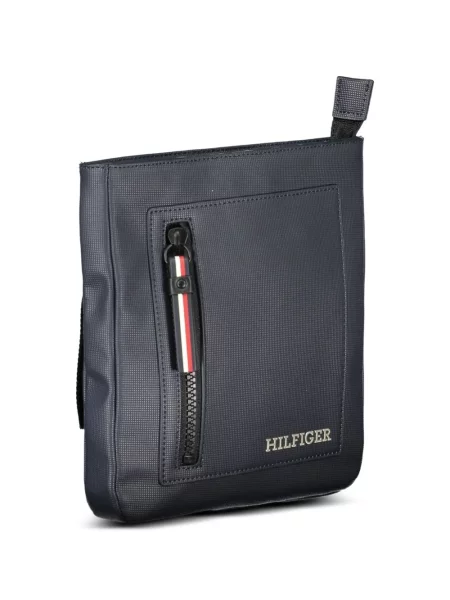 Crossbody táska Tommy Hilfiger autogrammal kék