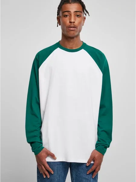 Lung tricou Urban Classics cu mâneci lungi alb