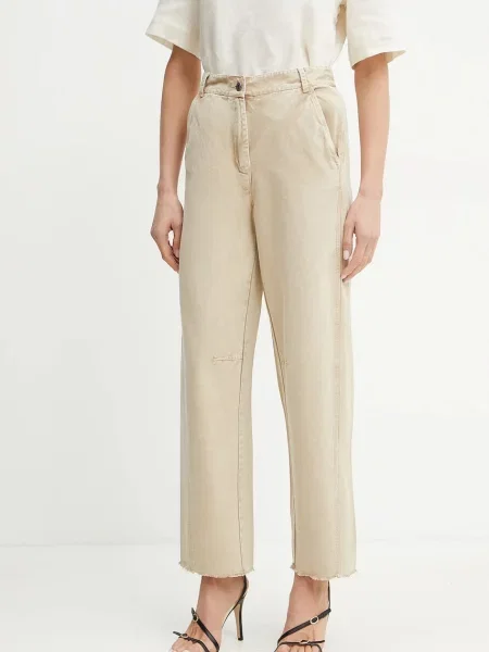 MAX&Co. pantaloni de high waist bej