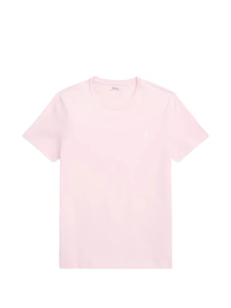 Καρό polo Polo Ralph Lauren με κέντημα πλεγμένο ροζ