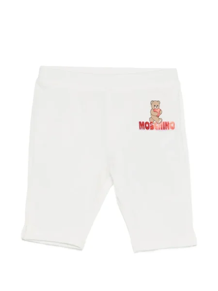 Legginsy dziecięce Moschino białe