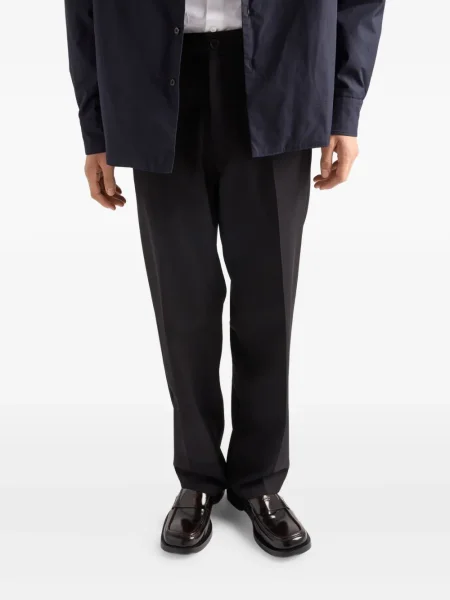 Pantaloni Prada de lână negru