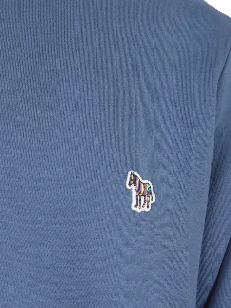 Hanorac Paul Smith cu model zebră cu autograf albastru