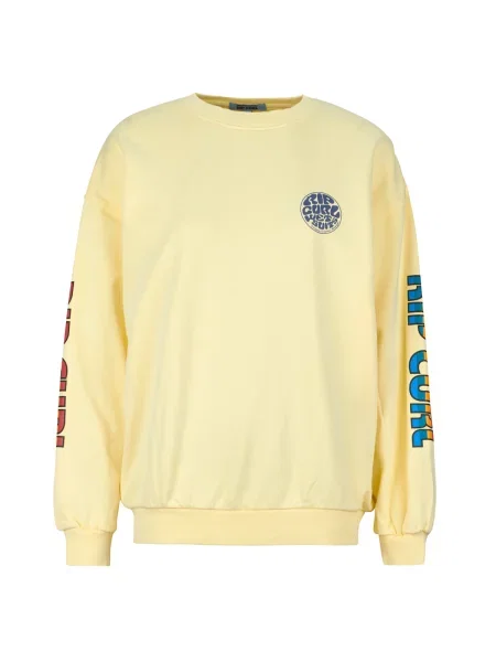 Hanorac din fleece Rip Curl din fleece galben