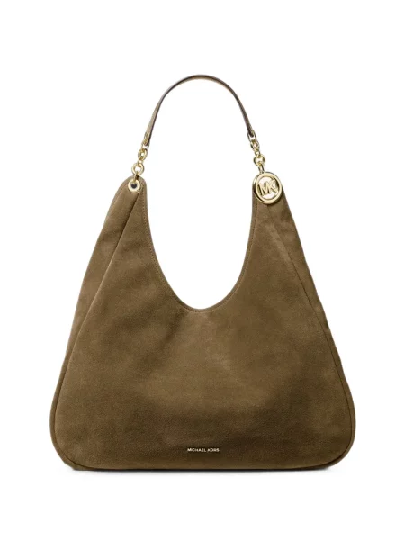 Geantă Michael Kors din piele de căprioară verde