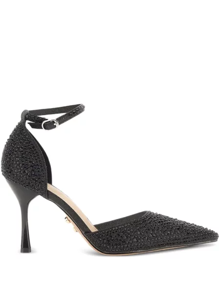Stras pantofi cu toc Twenty Fourhaitch cu bretele negru