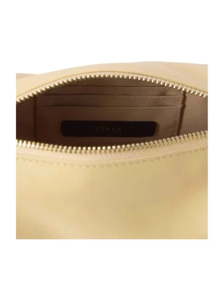 Torebka crossbody Furla skórzana beżowa