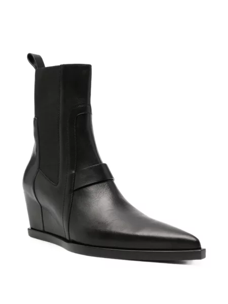 Botine Rick Owens cu pană negru