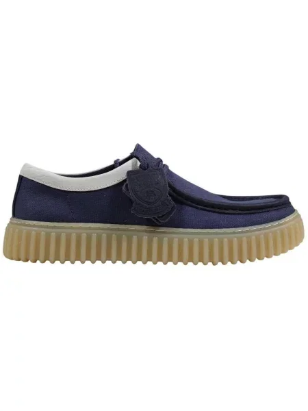 Pantofi Clarks cu șireturi albastru