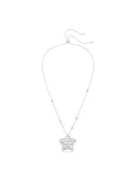 Naszyjnik Swarovski szary
