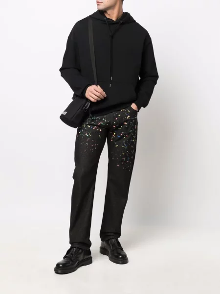 Tiesūs džinsai Marcelo Burlon County Of Milan juoda
