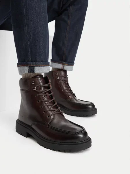 Gležnjače Guess Jeans Tamno smeđa
