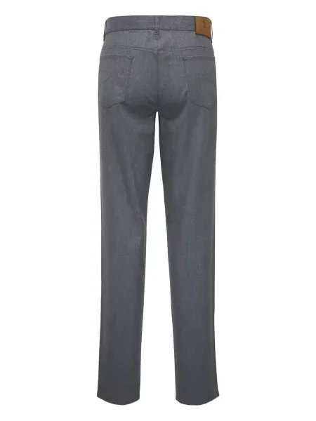 Pantaloni Brunello Cucinelli cu 5 buzunare gri